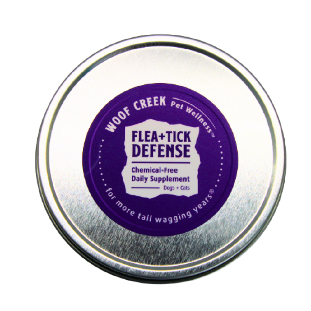 Flea + Tick Defense Support | All-Natural Health Supplement for Dogs + Cats - Woof Creek Pet Wellness