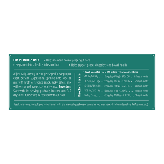 Gut Health Support | All-Natural Health Supplement for Dogs - Woof Creek Pet Wellness