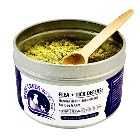 Flea + Tick Defense Support | All-Natural Health Supplement for Dogs + Cats - Woof Creek Pet Wellness