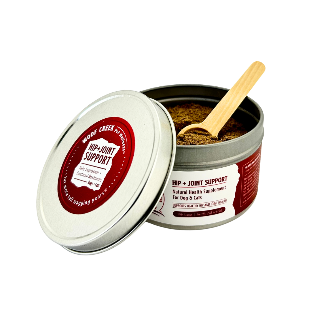 Hip + Joint Support | All-Natural Health Supplement for Dogs + Cats - Woof Creek Pet Wellness