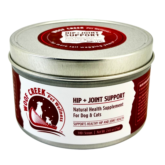 Hip + Joint Support | All-Natural Health Supplement for Dogs + Cats - Woof Creek Pet Wellness