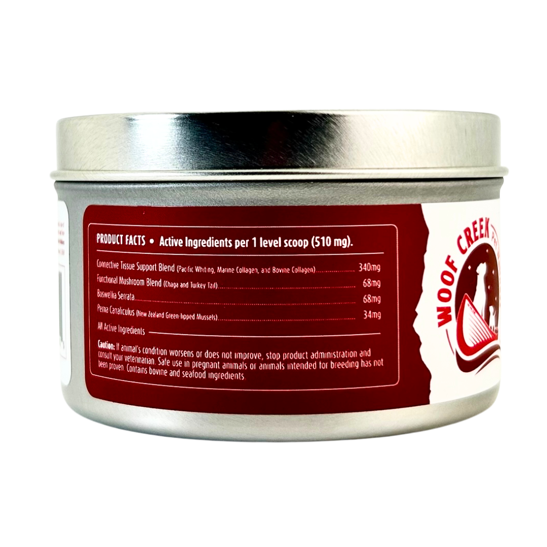 Hip + Joint Support | All-Natural Health Supplement for Dogs + Cats - Woof Creek Pet Wellness