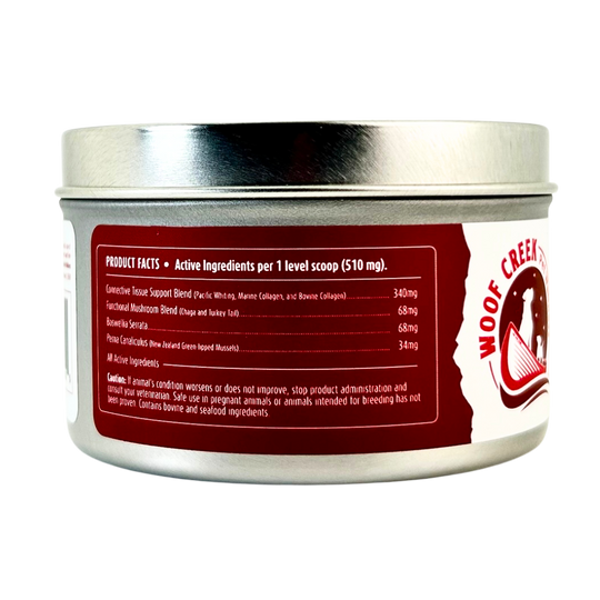Hip + Joint Support | All-Natural Health Supplement for Dogs + Cats - Woof Creek Pet Wellness