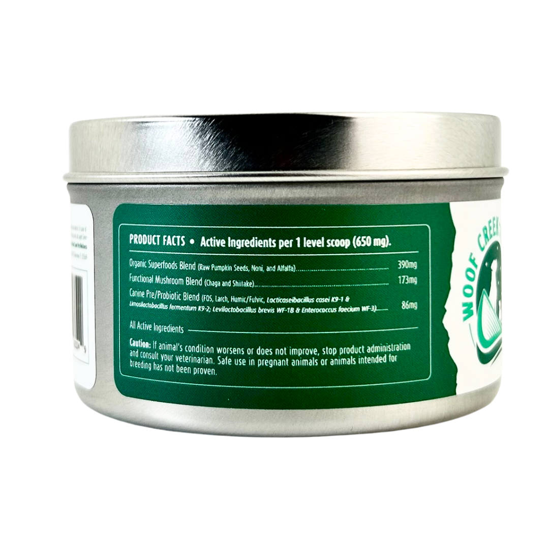 Gut Health Support | All-Natural Health Supplement for Dogs - Woof Creek Pet Wellness