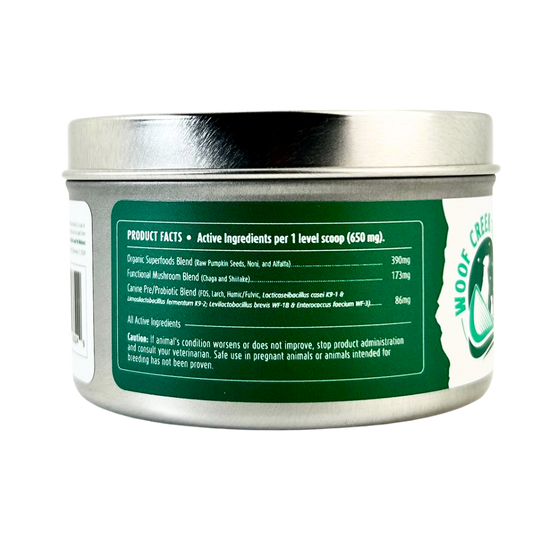 Gut Health Support | All-Natural Health Supplement for Dogs - Woof Creek Pet Wellness