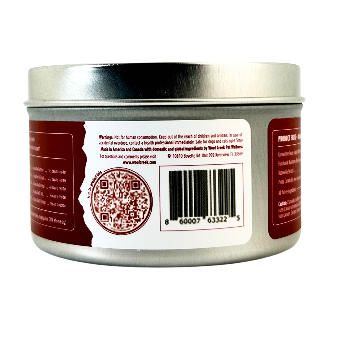 Hip + Joint Support | All-Natural Health Supplement for Dogs + Cats - Woof Creek Pet Wellness