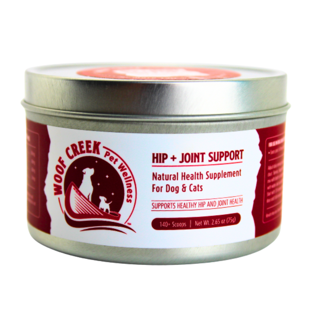 Hip + Joint Support | All-Natural Health Supplement for Dogs + Cats - Woof Creek Pet Wellness