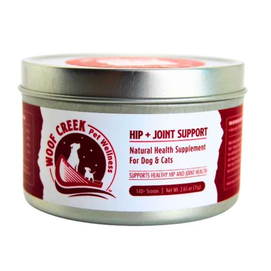 Hip + Joint Support | All-Natural Health Supplement for Dogs + Cats - Woof Creek Pet Wellness