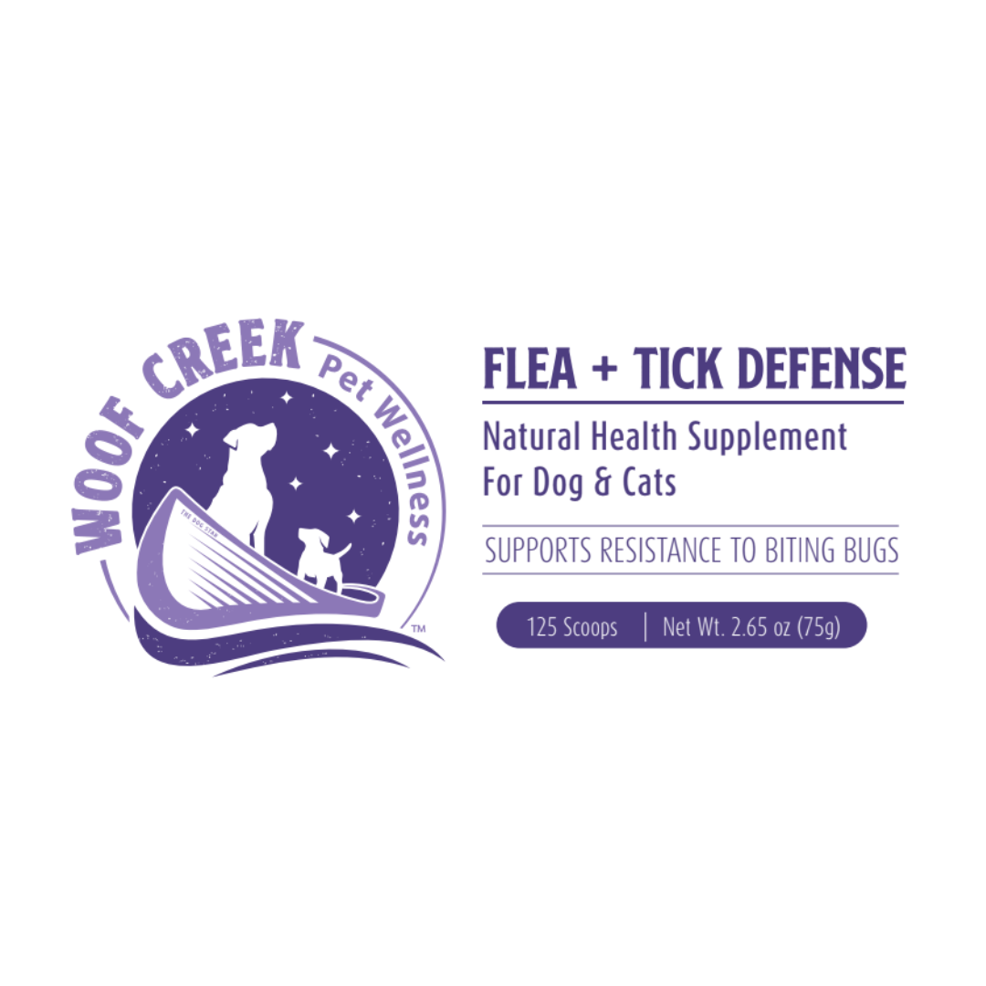 Flea + Tick Defense Support | All-Natural Health Supplement for Dogs + Cats - Woof Creek Pet Wellness