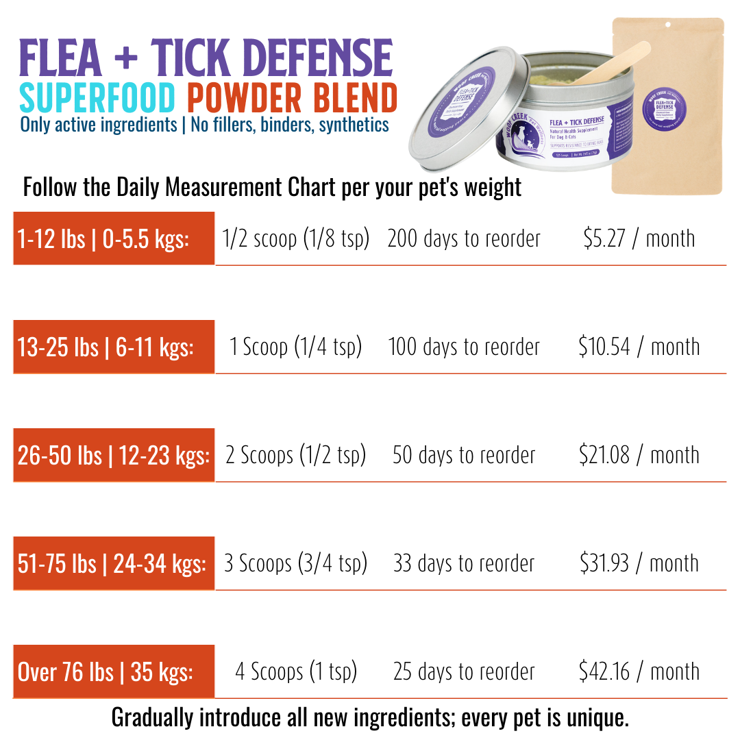 Flea + Tick Defense Support | All-Natural Health Supplement for Dogs + Cats