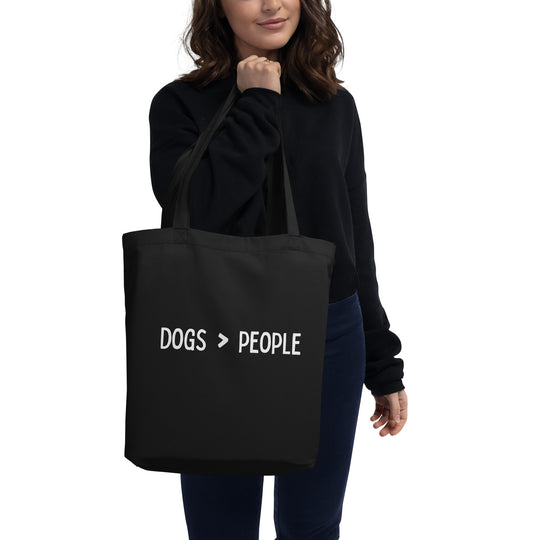 Eco Tote Bag | "Dogs > People" - Woof Creek Dog Wellness