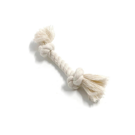 Boba & Vespa 100% Organic Cotton Rope Dog Toy - 5 Sizes - Woof Creek Pet Wellness