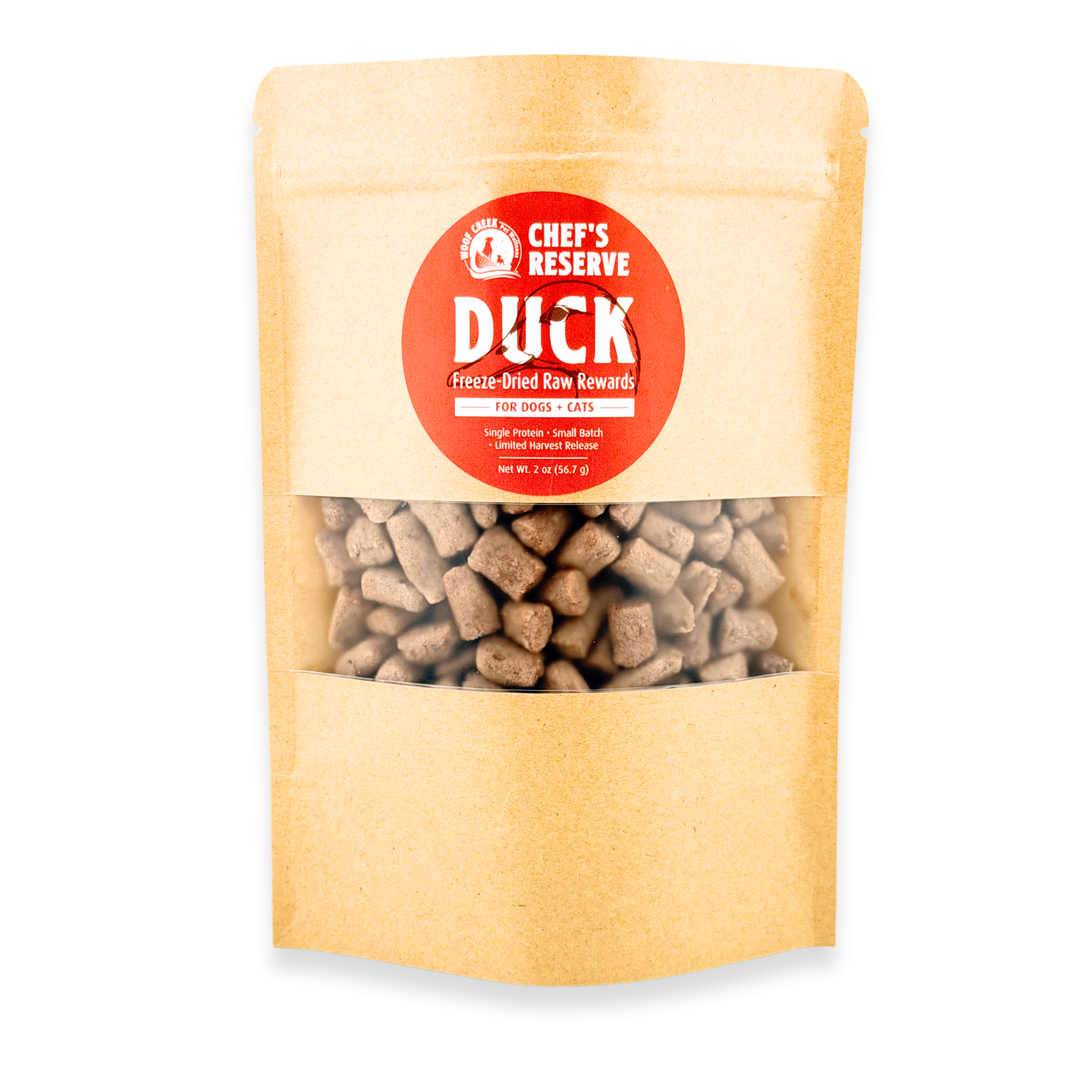 Chef's Reserve Duck Raw Freeze-Dried Treats for Dogs + Cats