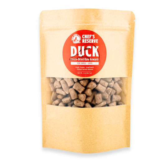 Chef's Reserve Duck Raw Freeze-Dried Treats for Dogs + Cats