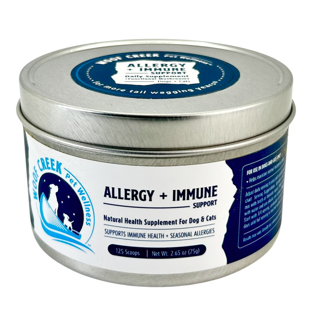 Allergy + Immune Support | All-Natural Health Supplement for Dogs + Cats - Woof Creek Pet Wellness