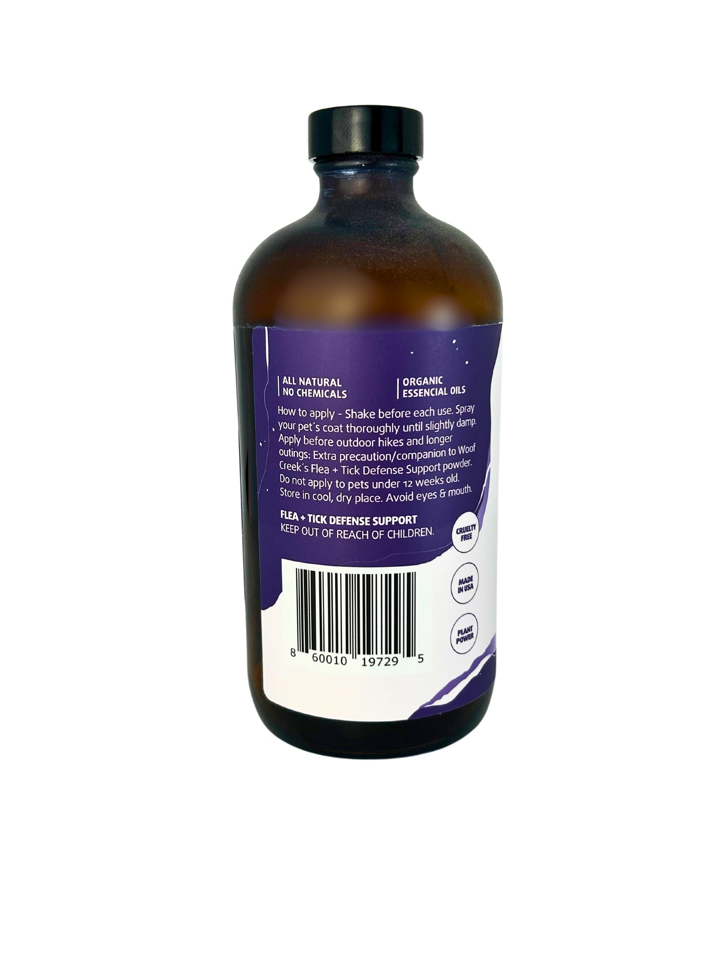 All-Natural Flea + Tick Defense Repellant for Dogs + Cats | 4OZ Spray + 16OZ Refill - Woof Creek Pet Wellness