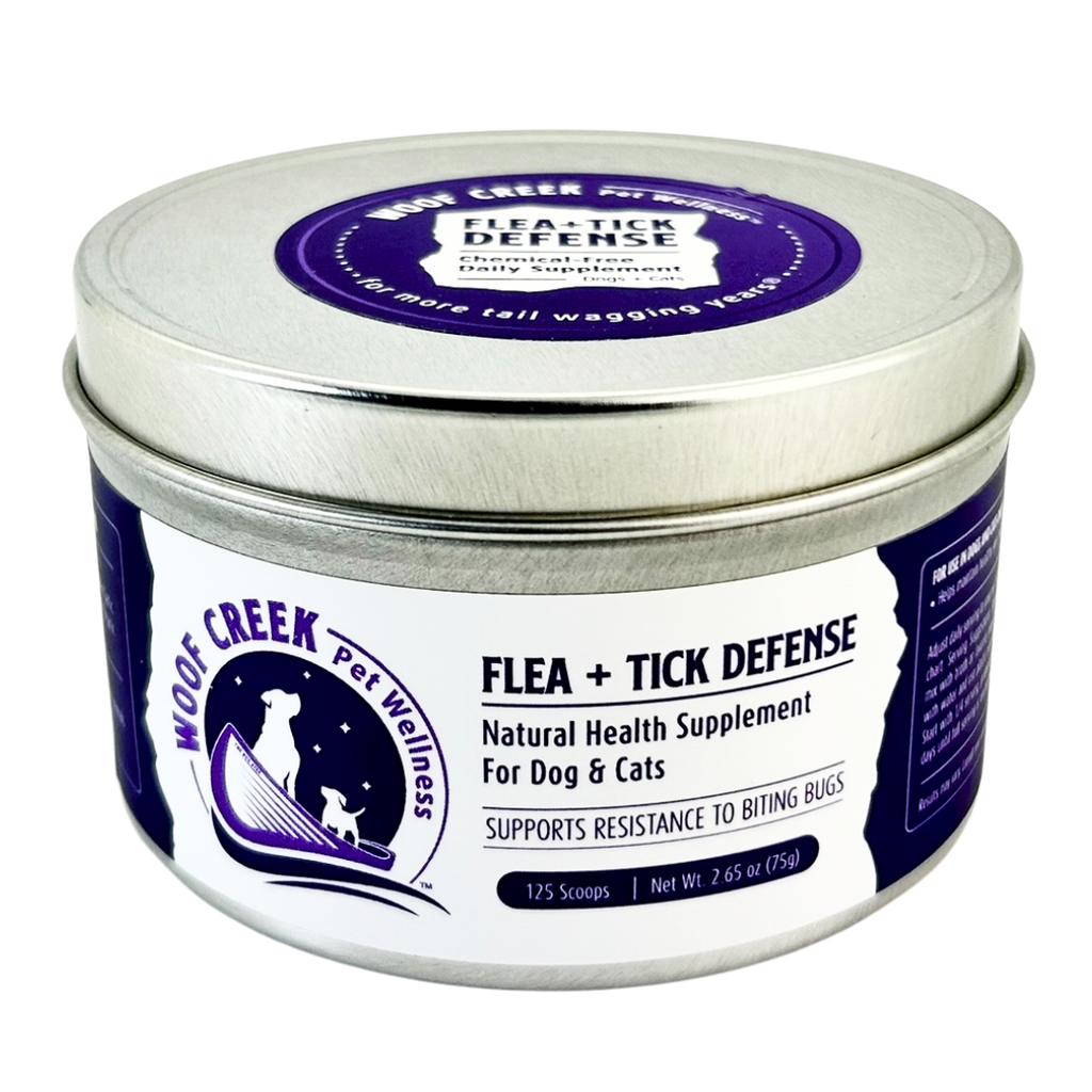 Flea + Tick Defense Support | All-Natural Health Supplement for Dogs + Cats - Woof Creek Pet Wellness