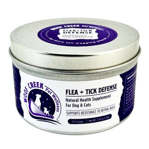 Flea + Tick Defense Support | All-Natural Health Supplement for Dogs + Cats - Woof Creek Pet Wellness