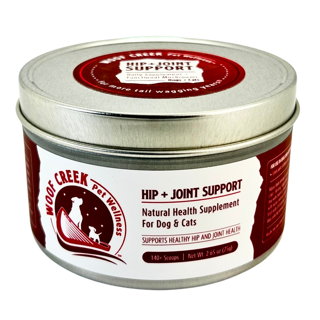 Hip + Joint Support | All-Natural Health Supplement for Dogs + Cats - Woof Creek Pet Wellness