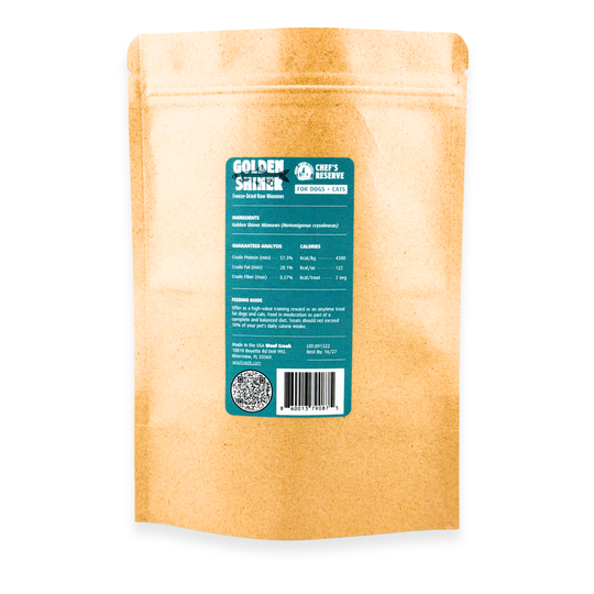 Chef's Reserve Golden Shiner Minnows Raw Freeze-Dried Treats for Dogs + Cats