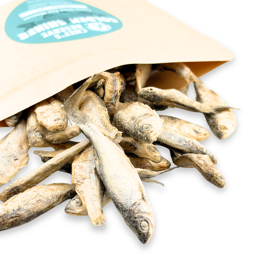 Chef's Reserve Golden Shiner Minnows Raw Freeze-Dried Treats for Dogs + Cats