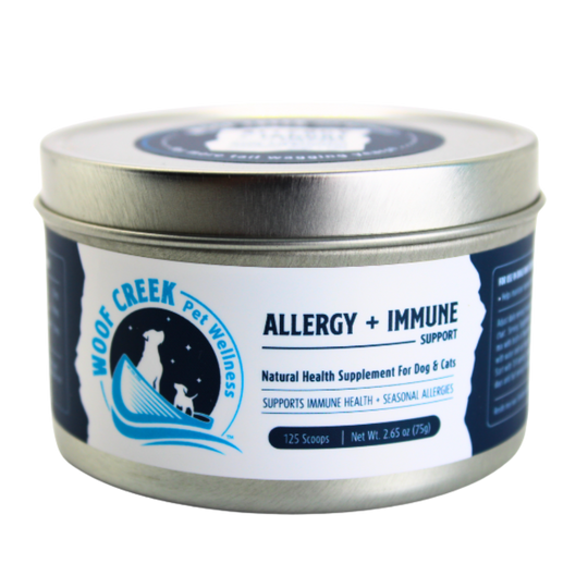 Allergy + Immune Support | All-Natural Health Supplement for Dogs + Cats - Woof Creek Pet Wellness