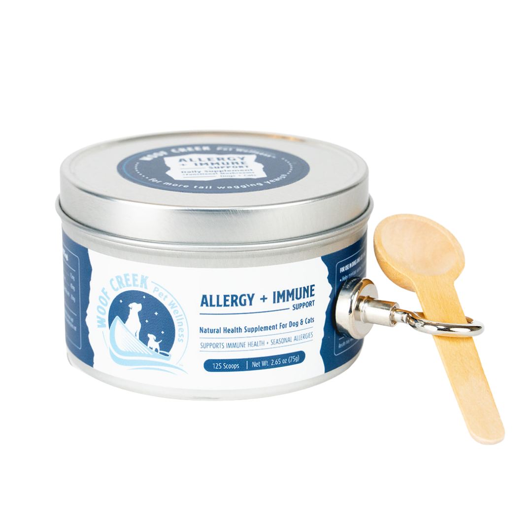 Allergy + Immune Support | All-Natural Health Supplement for Dogs + Cats - Woof Creek Pet Wellness