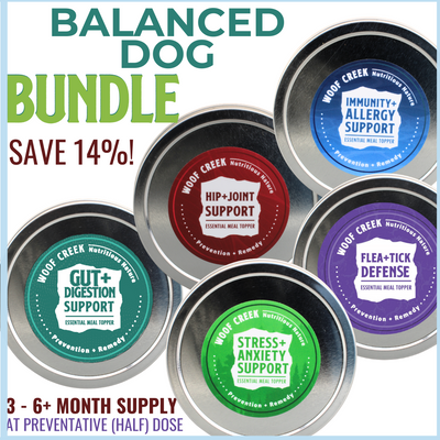 Balanced Dog Bundle | 5 All-Natural Superfood Blends - Woof Creek Pet Wellness