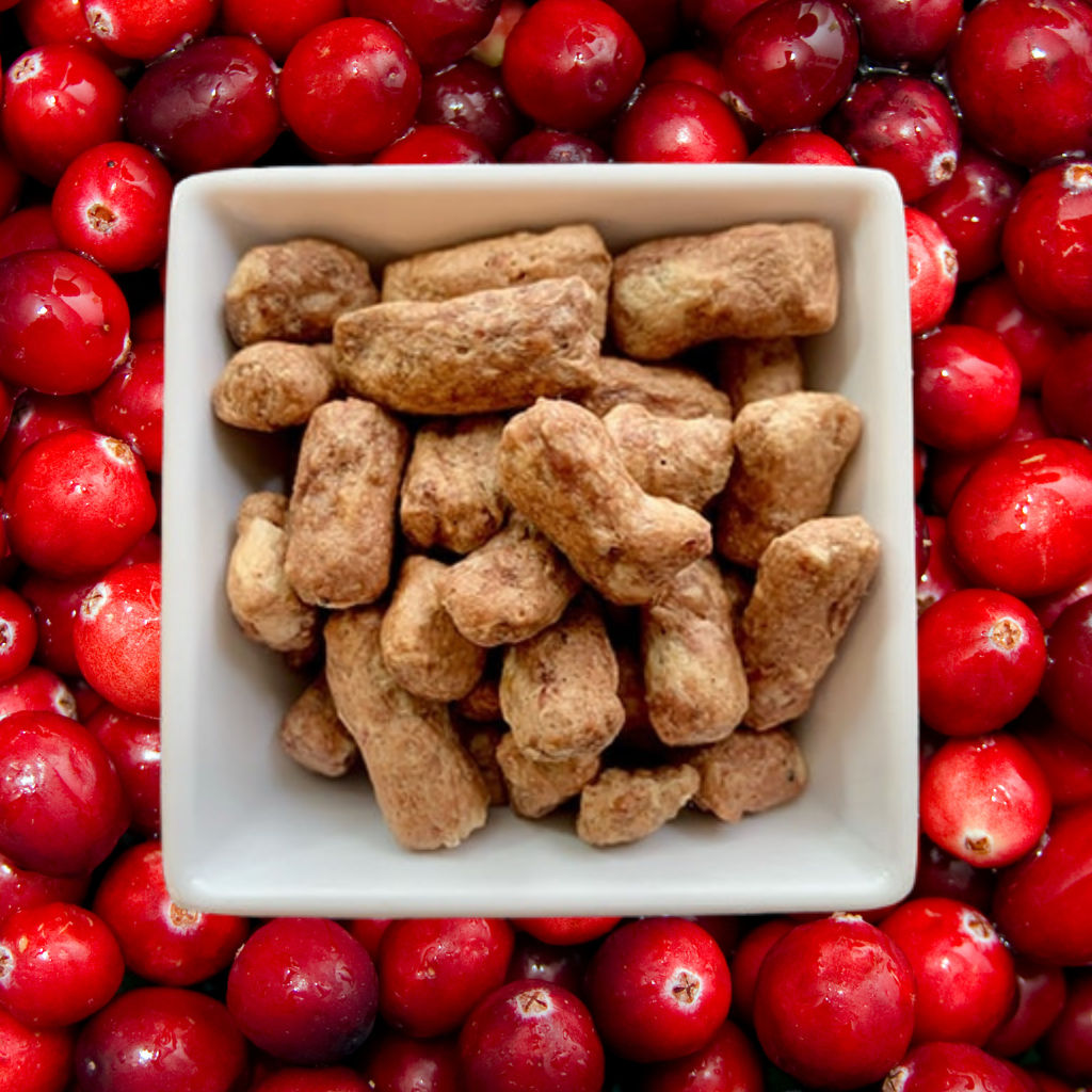 Natural Ocean Bites w/Whitefish + Cranberries | 50-Treat .5oz Sampler Pouch for Dogs + Cats - Woof Creek Pet Wellness