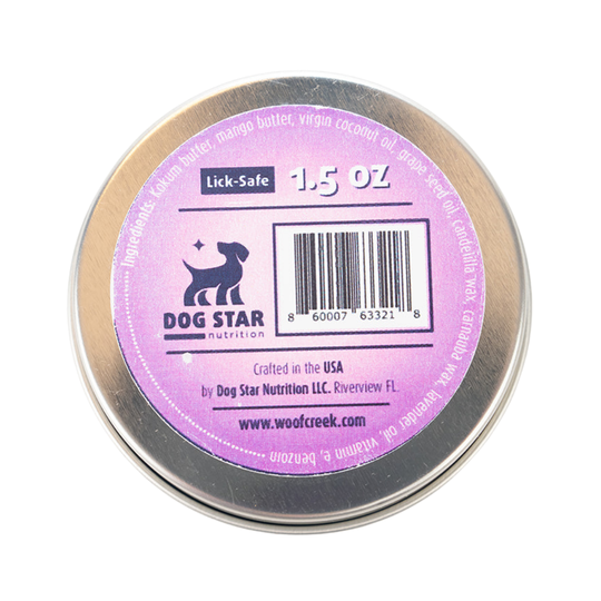 Boo Boo Balm | Lick-Safe Dog + Cat Balm for Paws + Body - Calming Lavender - Woof Creek Pet Wellness