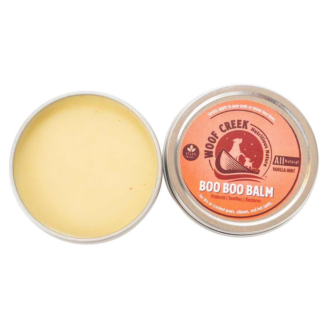 Boo Boo Balm | Lick-Safe Dog + Cat Balm for Paws + Body - Vanilla Mint - Woof Creek Pet Wellness