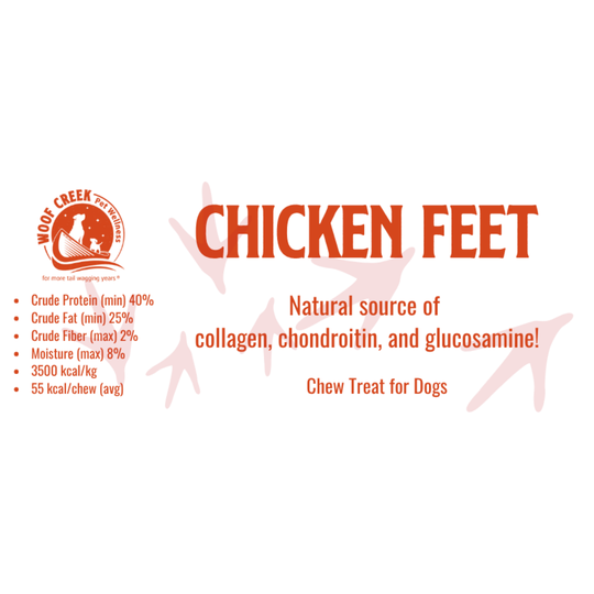 Chef’s Select Chicken Feet | 5pc Bundle For Dogs - Woof Creek Pet Wellness