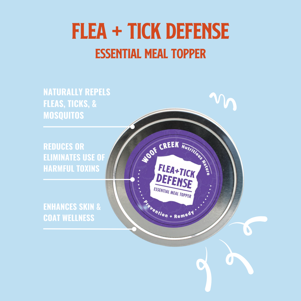 Pest Defense Bundle for Dogs | All-Natural Spray & 3 Toppers - Woof Creek Pet Wellness