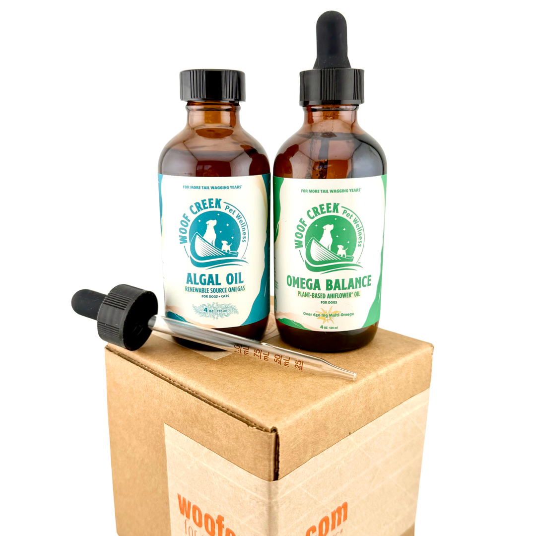 Full Spectrum Omega Support | Algal Oil + Omega Balance Bundle for Dogs