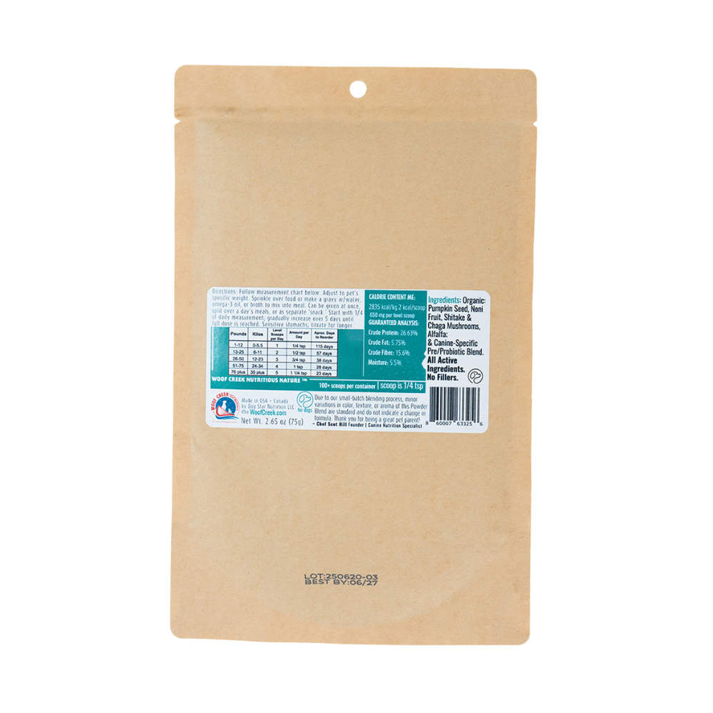 Gut Health Support Eco-Refill Pouch | Subscribe + Save Even More! - Woof Creek Pet Wellness