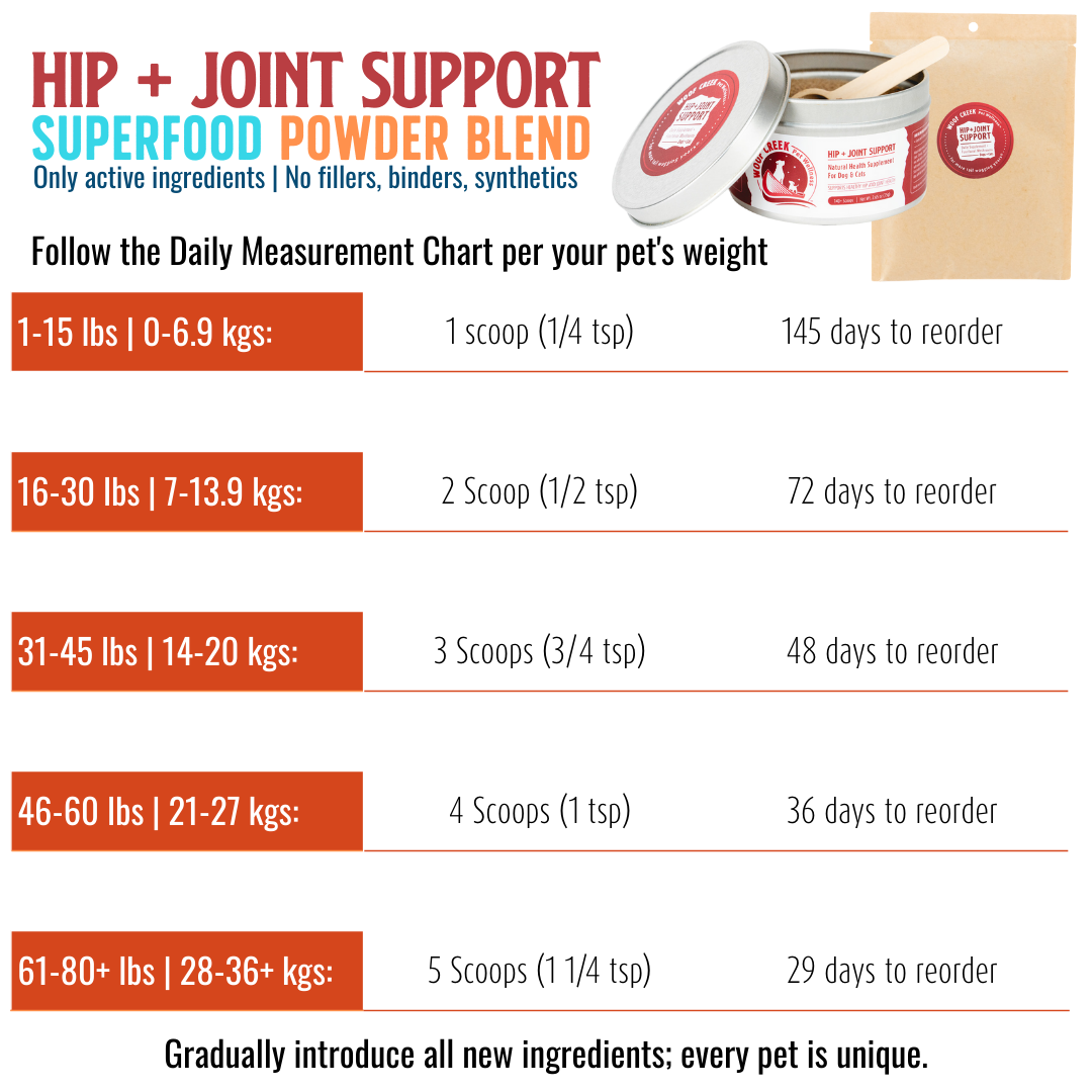 Hip + Joint Support | All-Natural Health Supplement for Dogs + Cats