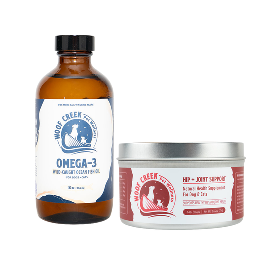 Mobility Pet Bundle | 2 Natural Hip + Joint Support Blends for Dogs + Cats