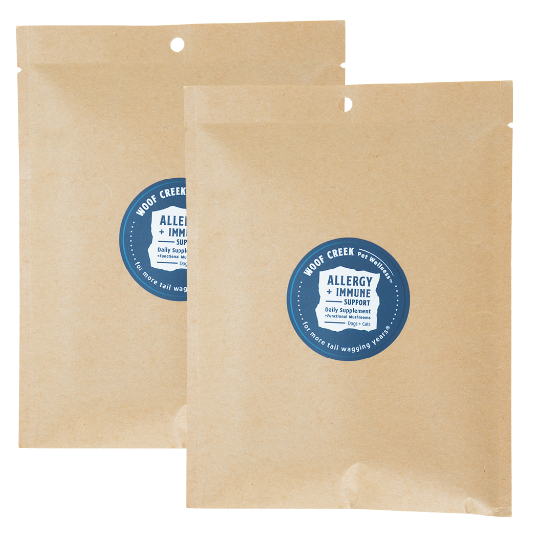 Allergy + Immune Bundle | 2 Refill Pouchs for Dogs + Cats | Woof Creek ...