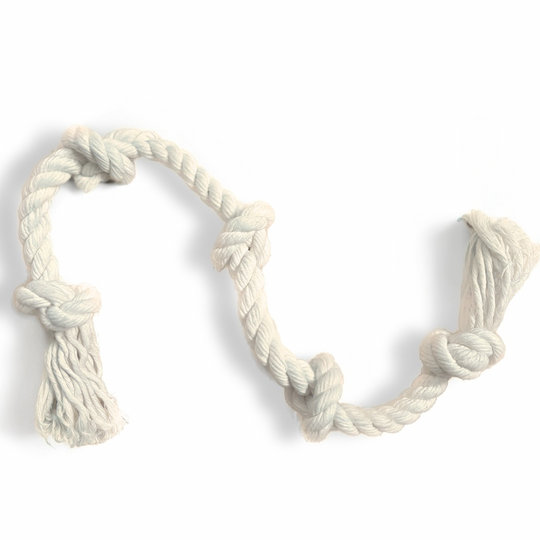 Boba & Vespa 100% Organic Cotton Rope Dog Toy - 5 Sizes - Woof Creek Pet Wellness