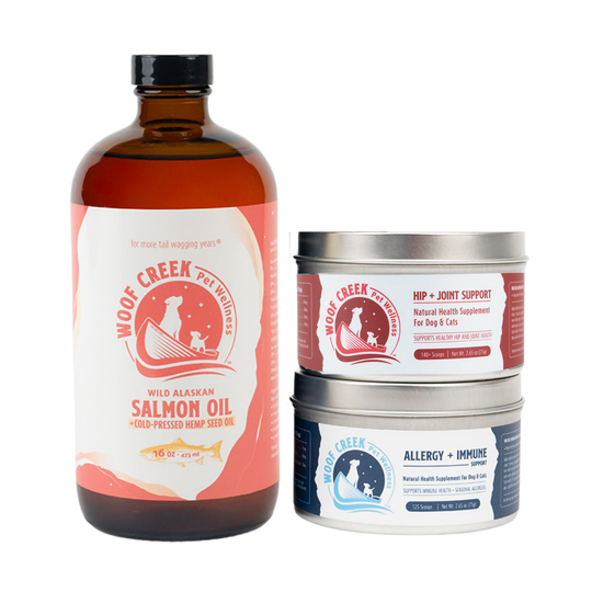 'Healthy Pet' Bundle | Immunity + Mobility Support + Salmon Oil for all Dogs + Cats