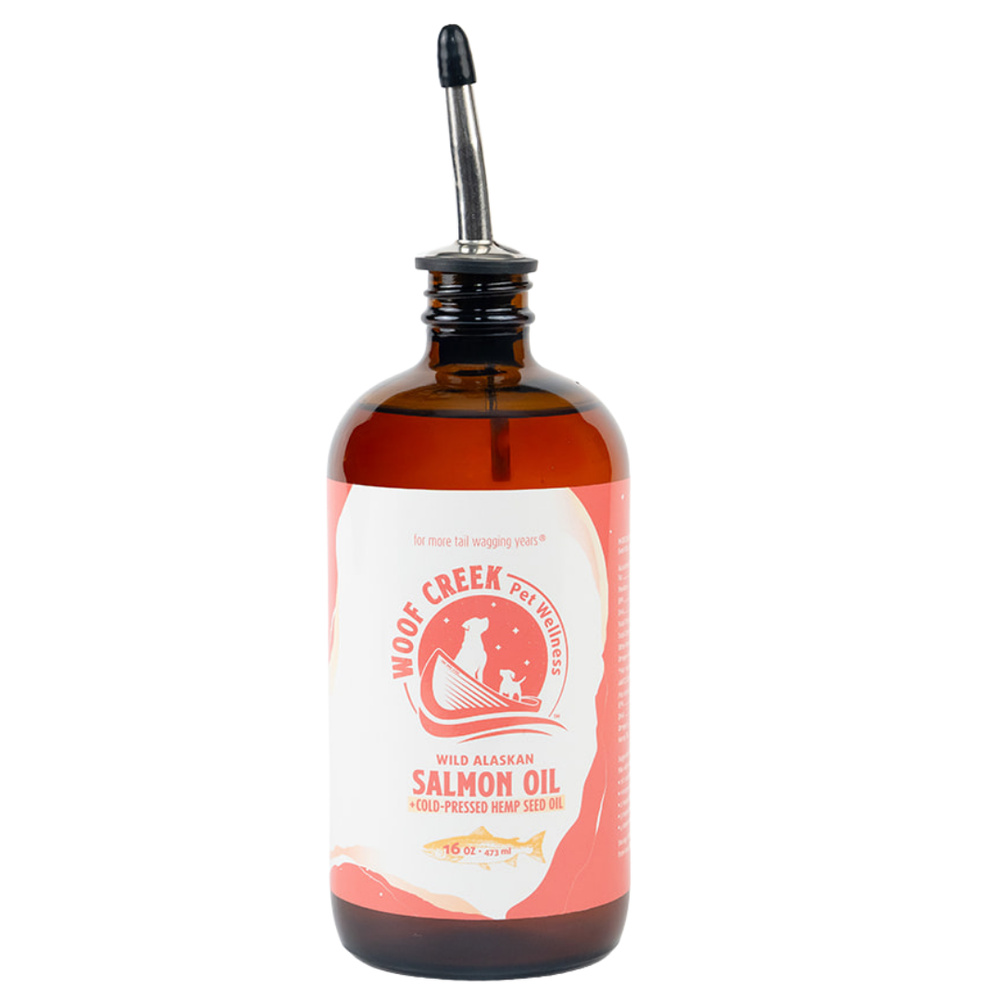 Salmon + Cold-Pressed Hemp Seed Oil | 16floz for Dogs + Cats