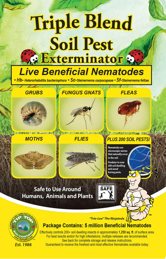 Triple Blend Beneficial Nematodes for Broad-Spectrum Soil Pest Control