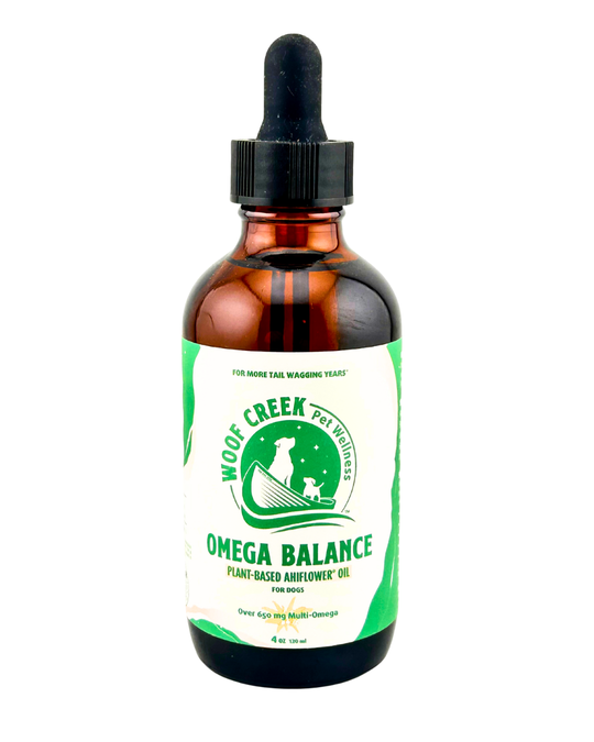 Omega Balance Plant-Based Ahiflower® Oil | 4floz Glass Bottle for Dogs