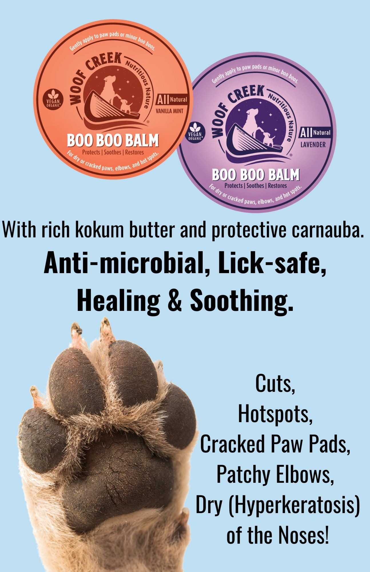 Paw Balm Barks Boops Dog Natural Healing Formula With Lavender
