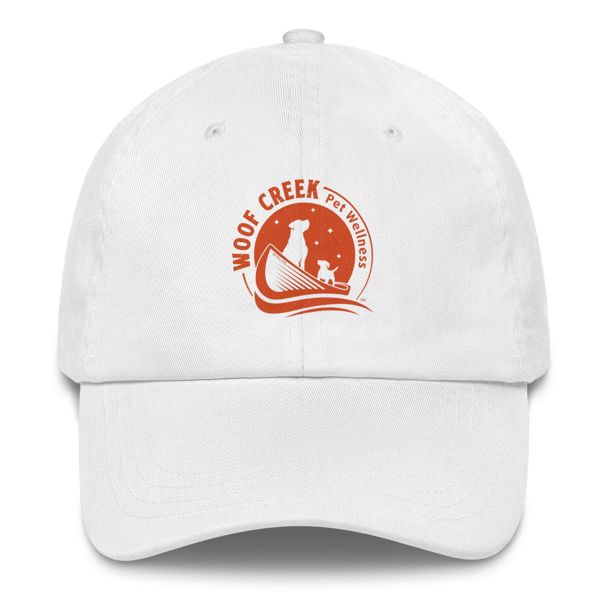 Classic Baseball Cap w/Woof Creek's Orange Logo - Woof Creek Pet Wellness