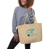 Large organic tote bag - Woof Creek Dog Wellness