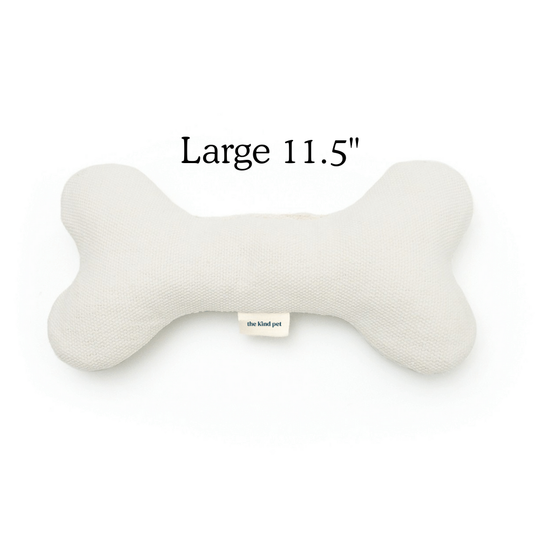 Boba & Vespa Plush Hemp Dog Bone Toy for Gentle Chewers | Soft & Squeaker Free - Woof Creek Pet Wellness