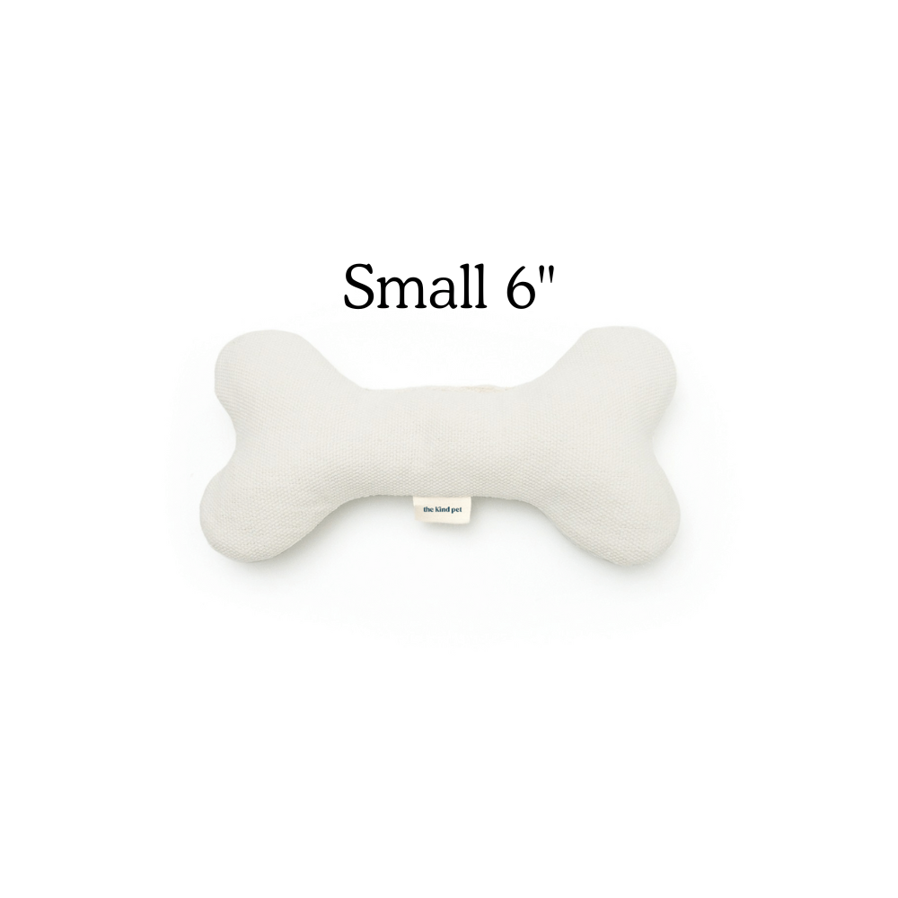 Boba & Vespa Plush Hemp Dog Bone Toy for Gentle Chewers | Soft & Squeaker Free - Woof Creek Pet Wellness