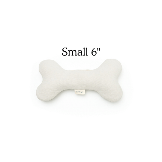 Boba & Vespa Plush Hemp Dog Bone Toy for Gentle Chewers | Soft & Squeaker Free - Woof Creek Pet Wellness