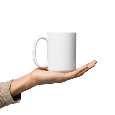 White glossy mug - Woof Creek Dog Wellness